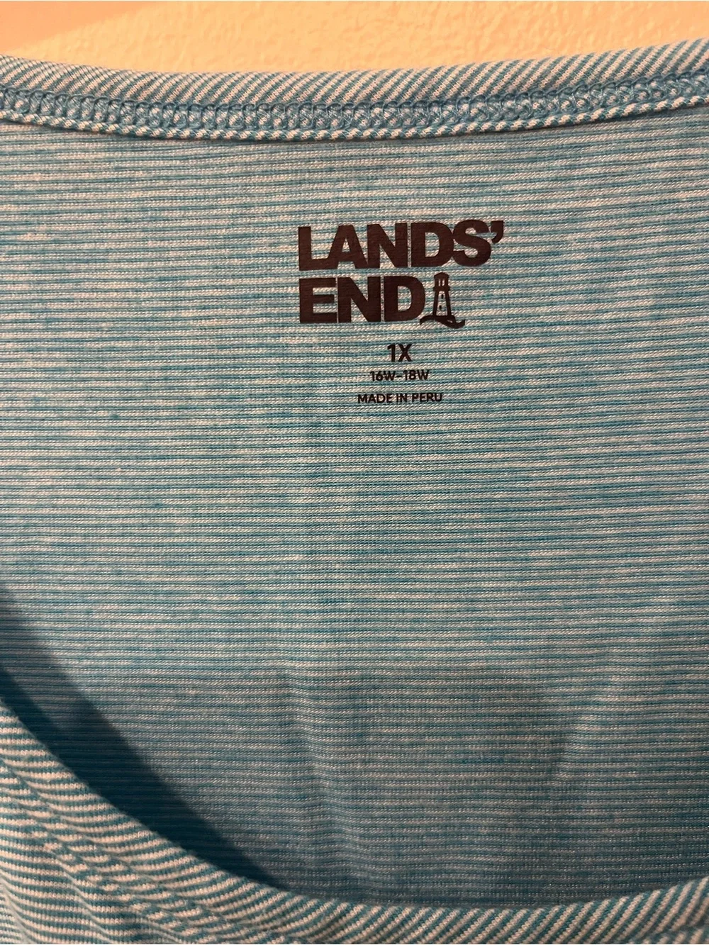 NWOT Lot of 3 Lands' End Side-Ruch Short Elbow Sleeve Tees Size 1X - Picture 4 of 14